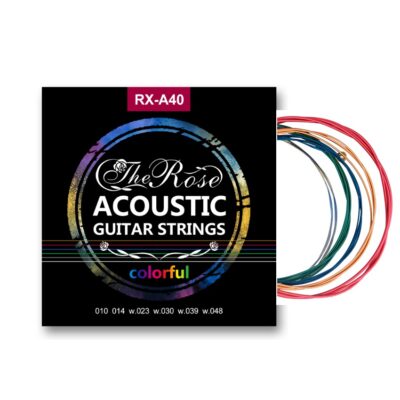 String Set for Acoustic Guitar RX-A40 ( 010 – 048 ) The Rose