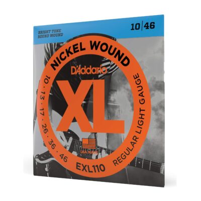 D’Addario EXL110BT XL Nickel Wound Electric Guitar Strings – .010-.046 Balanced Tension Regular Light