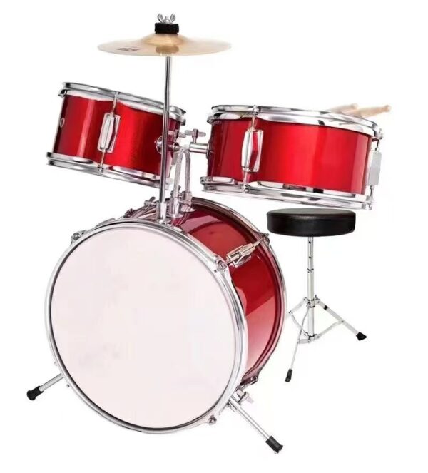 JZG-1 Drum set for Kids , 3DRUM 1 CYMBAL RED