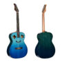 Kaysen K-S7 Smile Shape Hole Solid Acoustic Guitar 41" - Blue