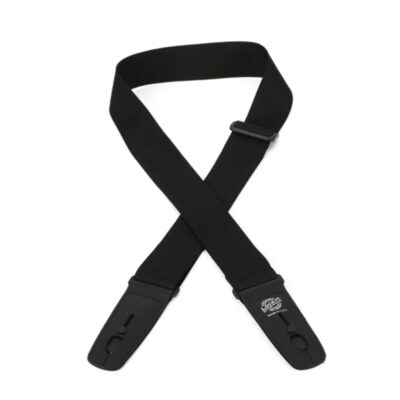 Guitar Strap with Locking Ends-  Lock-It Straps Professional Gig Series 2-inch Black