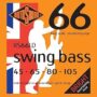 Rotosound RS66LD Swing Bass 66 Stainless Steel Roundwound Bass Guitar Strings - .045-.105