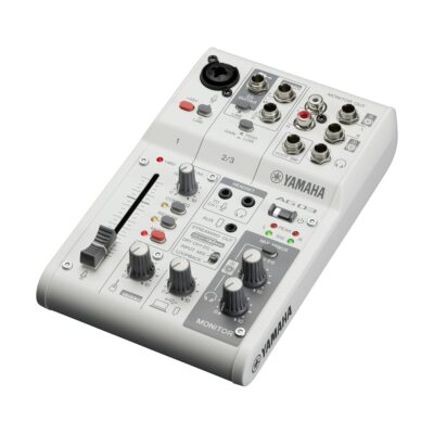 Yamaha AG03Mk2 LSPK USB Loopback Livestreaming Mixer – White