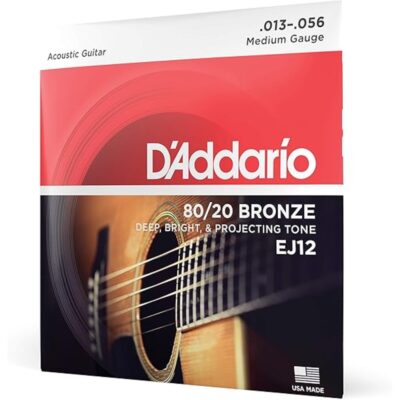 D’Addario EJ12 80/20 Bronze Acoustic...