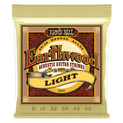 Ernie Ball Earthwood 80/20 Bronze Strings 2004 Light 11-52 – Acoustic Guitar Strings