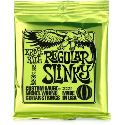 Ernie Ball EB2221 Regular Slinky 10- 46 -Electric Guitar Strings