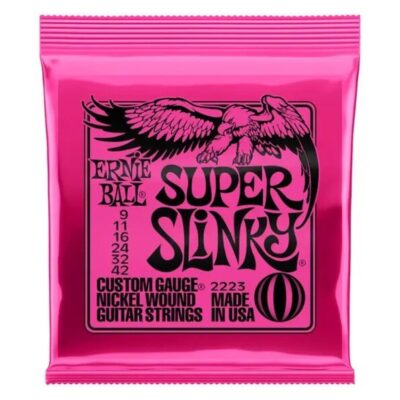 Ernie Ball EB2223 Super Slinky 9 -42 – Electric Guitar Strings