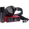 Focusrite Scarlett Solo Studio USB-C Audio Interface(4th Generation) with Microphone and Headphones (4th Generation)